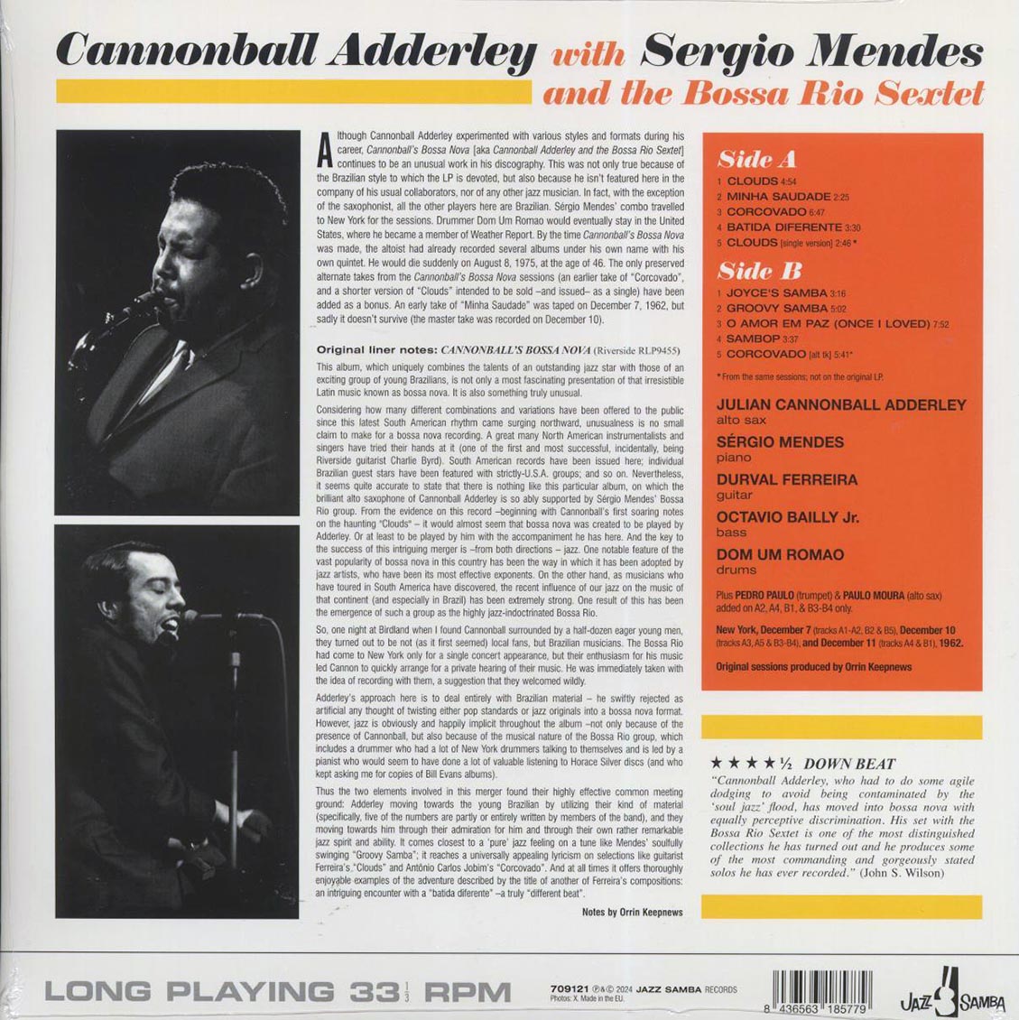 Cannonball Adderley, Sergio Mendes & Bossa Rio Sextet - Cannonball Adderley With Sergio Mendes And Bossa Rio Sextet