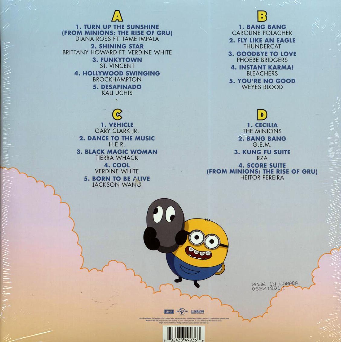 Diana Ross, Tame Impala, Brittany Howard, St. Vincent, Etc. - Minions: The Rise Of Gru Original Motion Picture Soundtrack