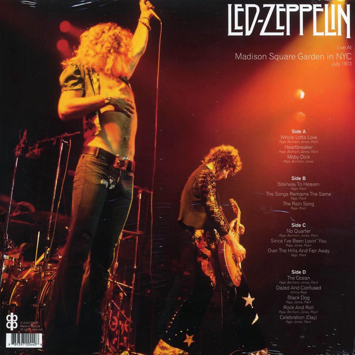 Led Zeppelin - Live At Madison Square Garden In NYC, July 1973