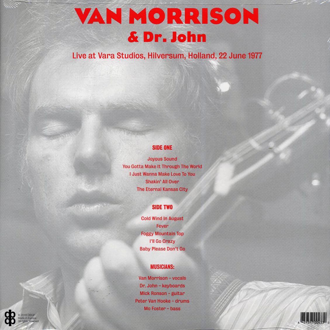 Van Morrison, Dr. John - Live At Vara Studios, Hilversum, Holland, 22 June 1977