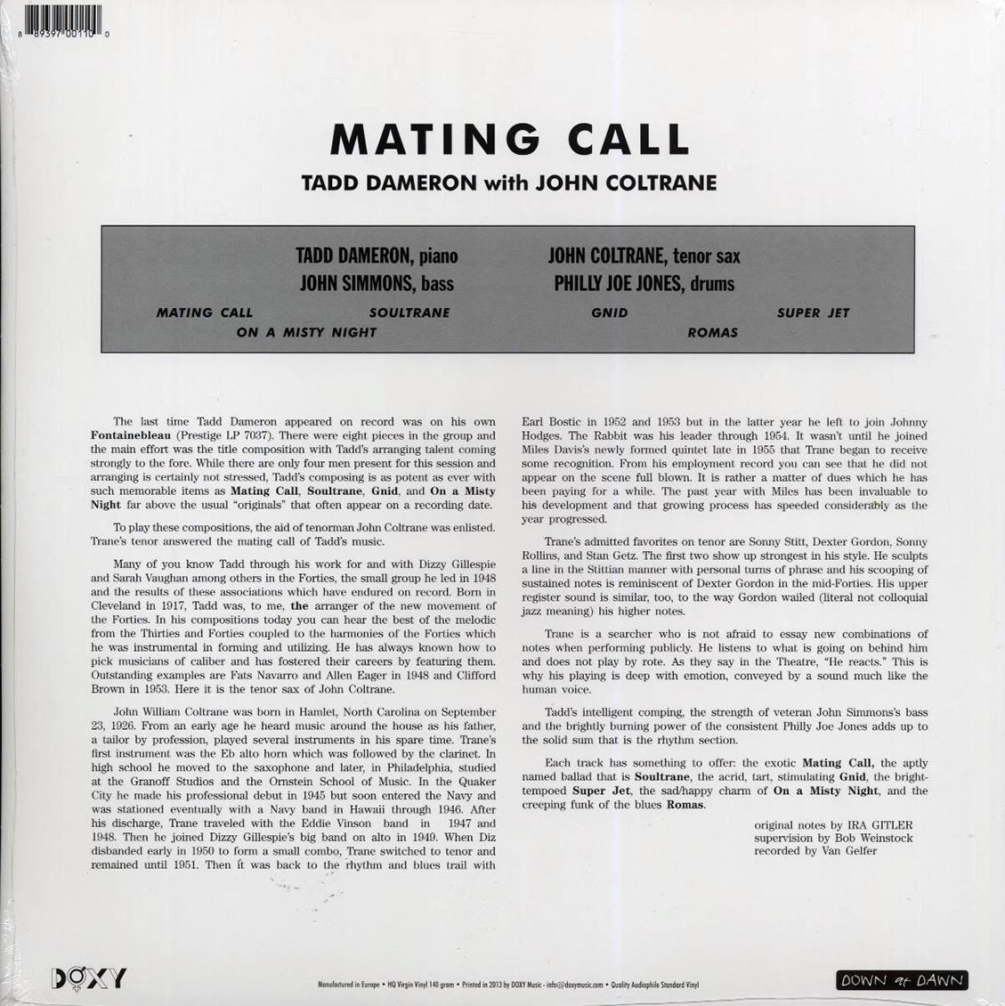 John Coltrane, Tadd Dameron - Mating Call