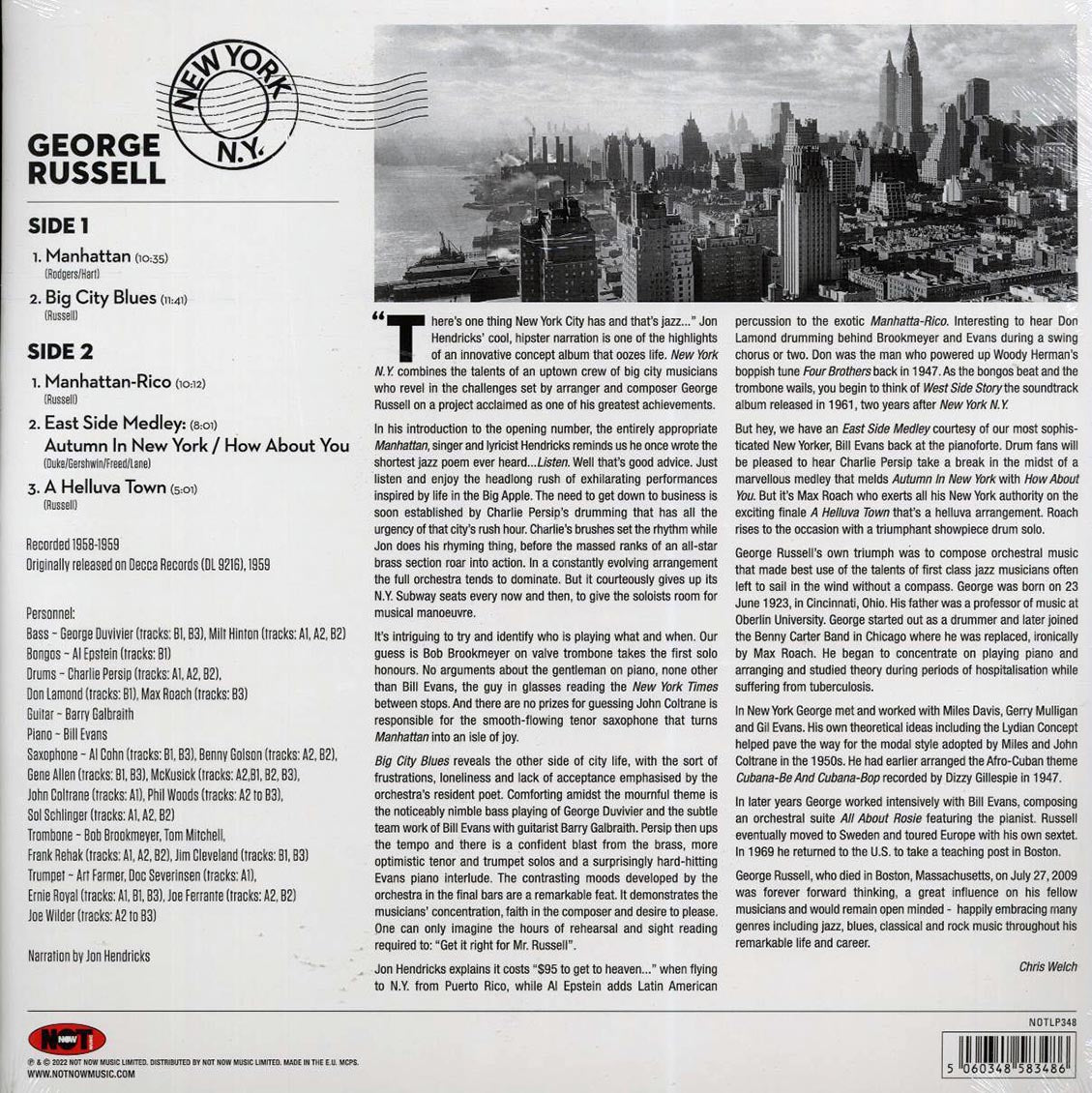 George Russell & His Orchestra - New York, NY