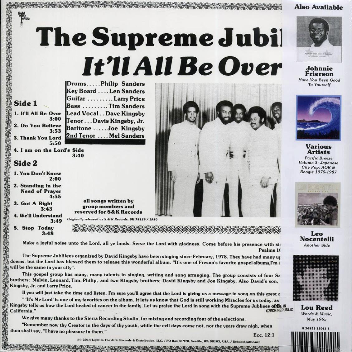 The Supreme Jubilees - It'll All Be Over
