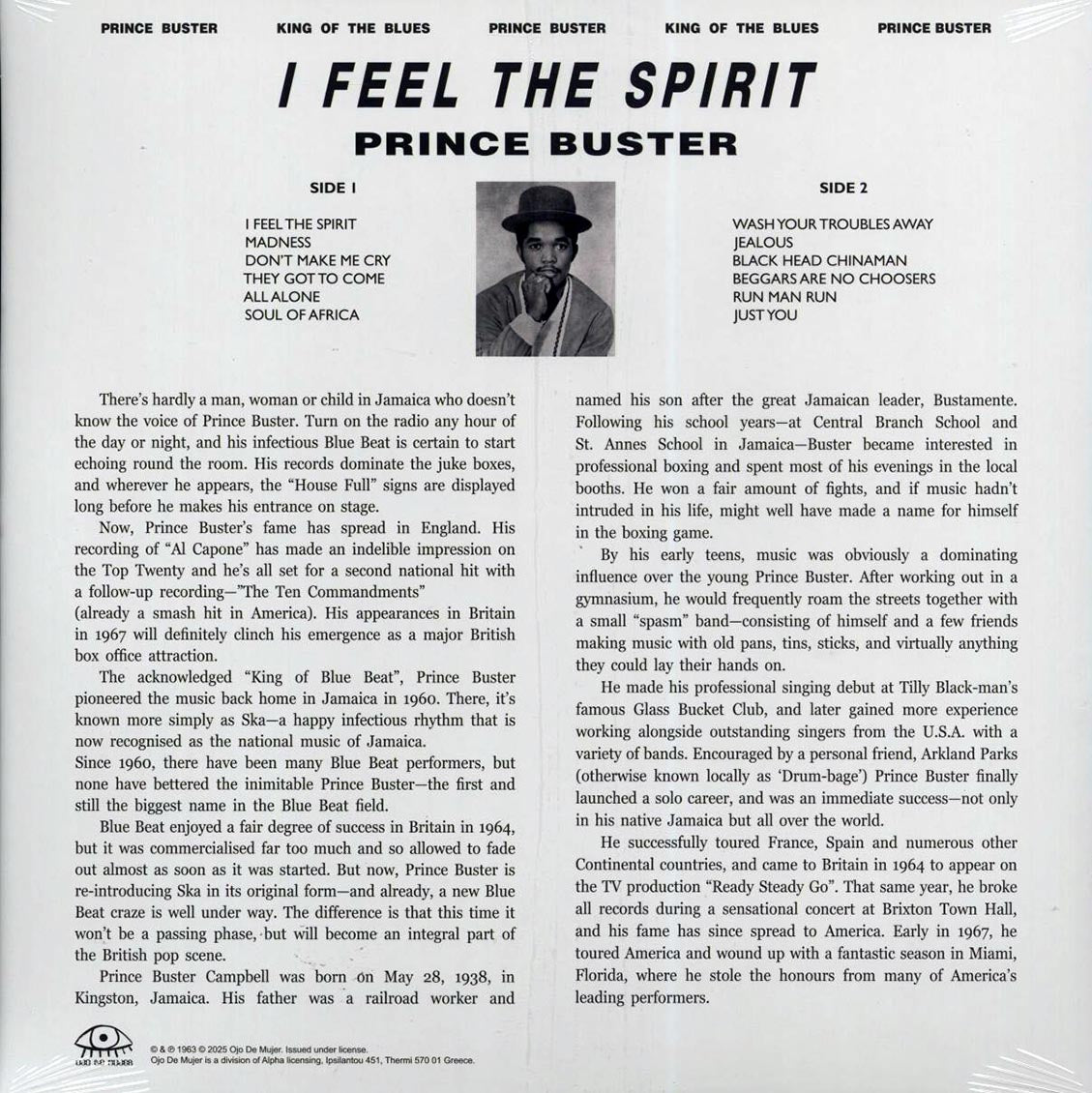 Prince Buster - I Feel The Spirit