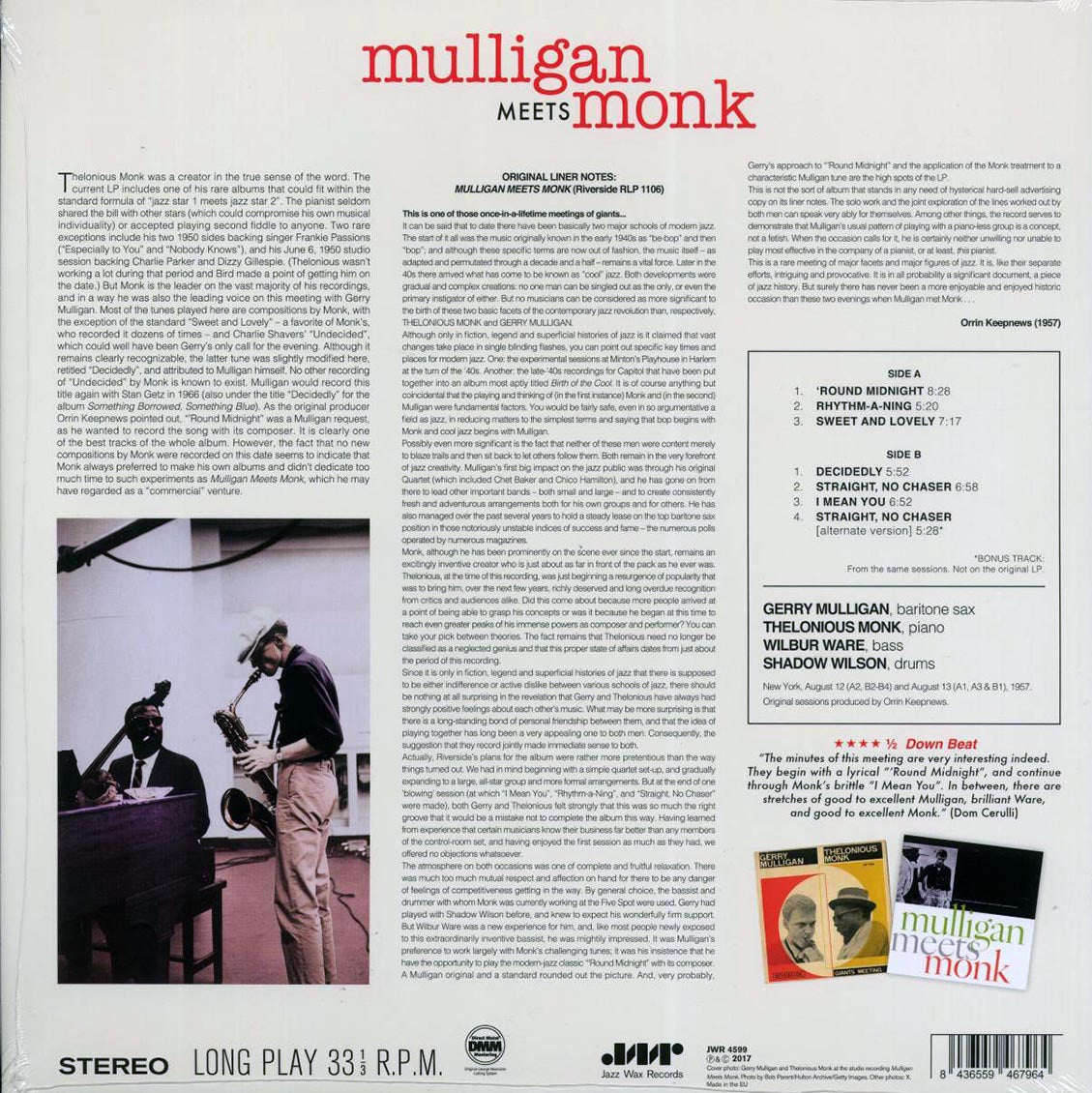Thelonious Monk, Gerry Mulligan - Mulligan Meets Monk
