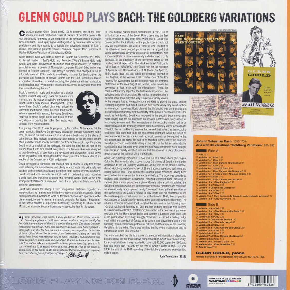 Bach, Glenn Gould - The Goldberg Variations