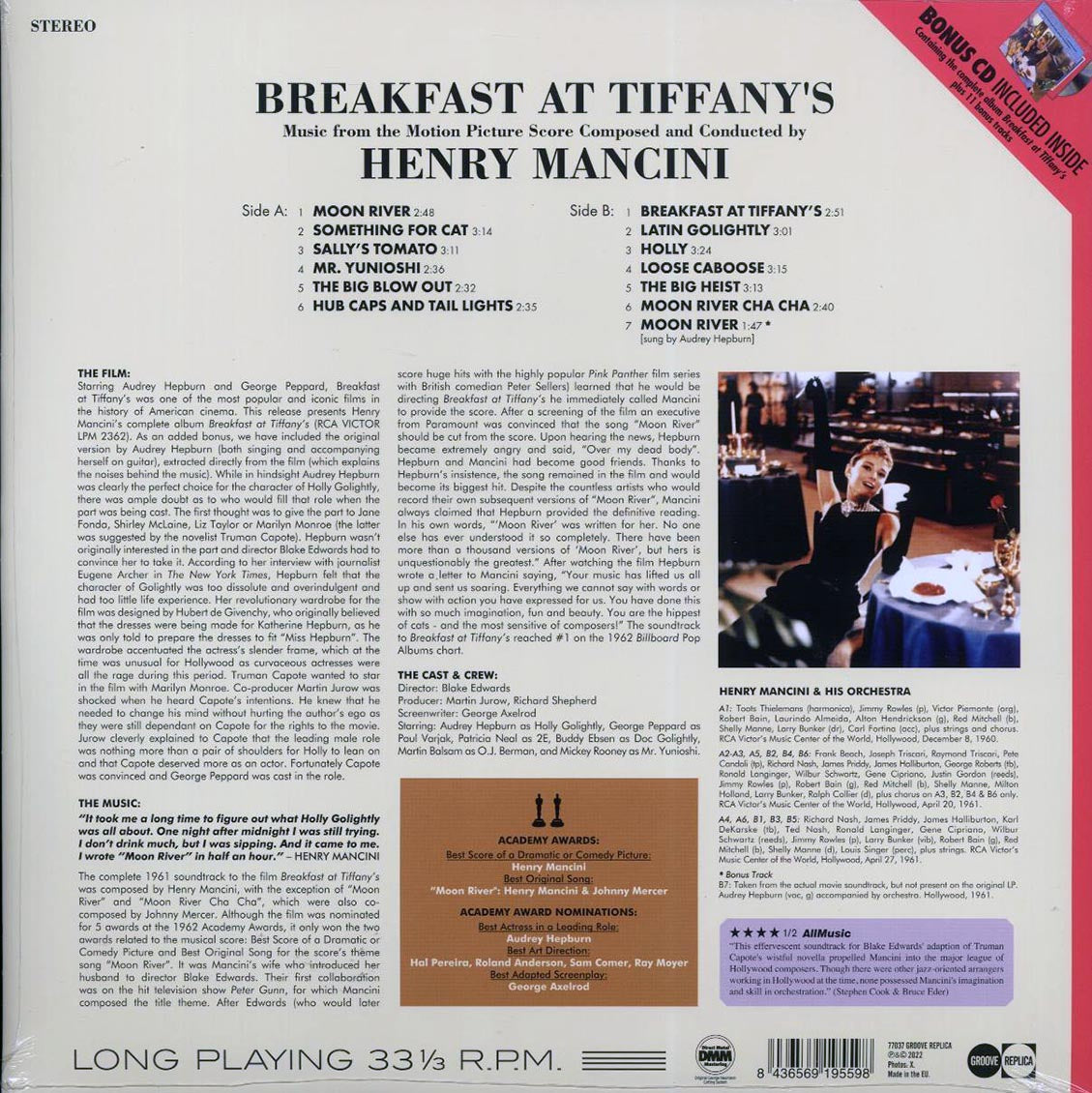 Henry Mancini - Breakfast At Tiffany's: Music From The Motion Picture Score