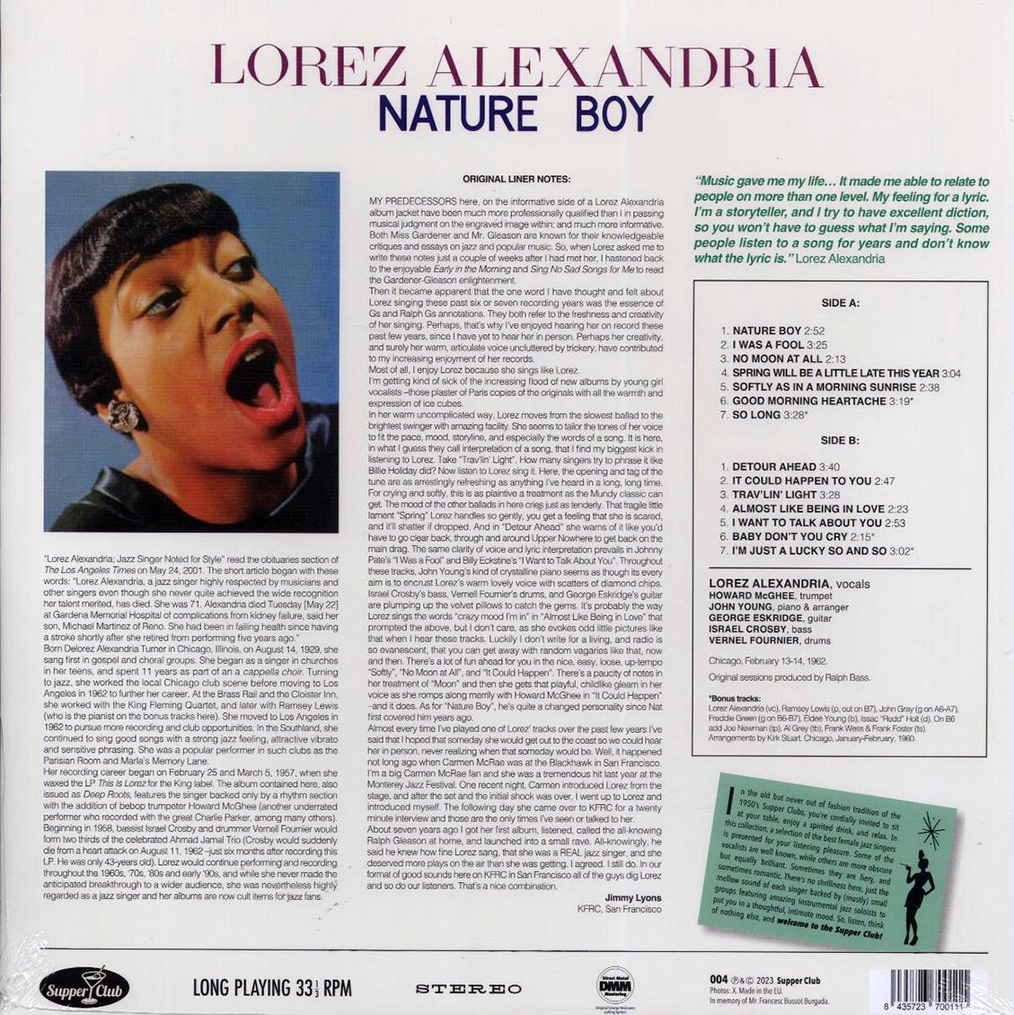 Lorez Alexandria - Nature Boy