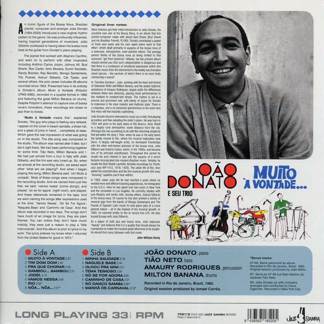 Joao Donato, Seu Trio - Muito a Vontade