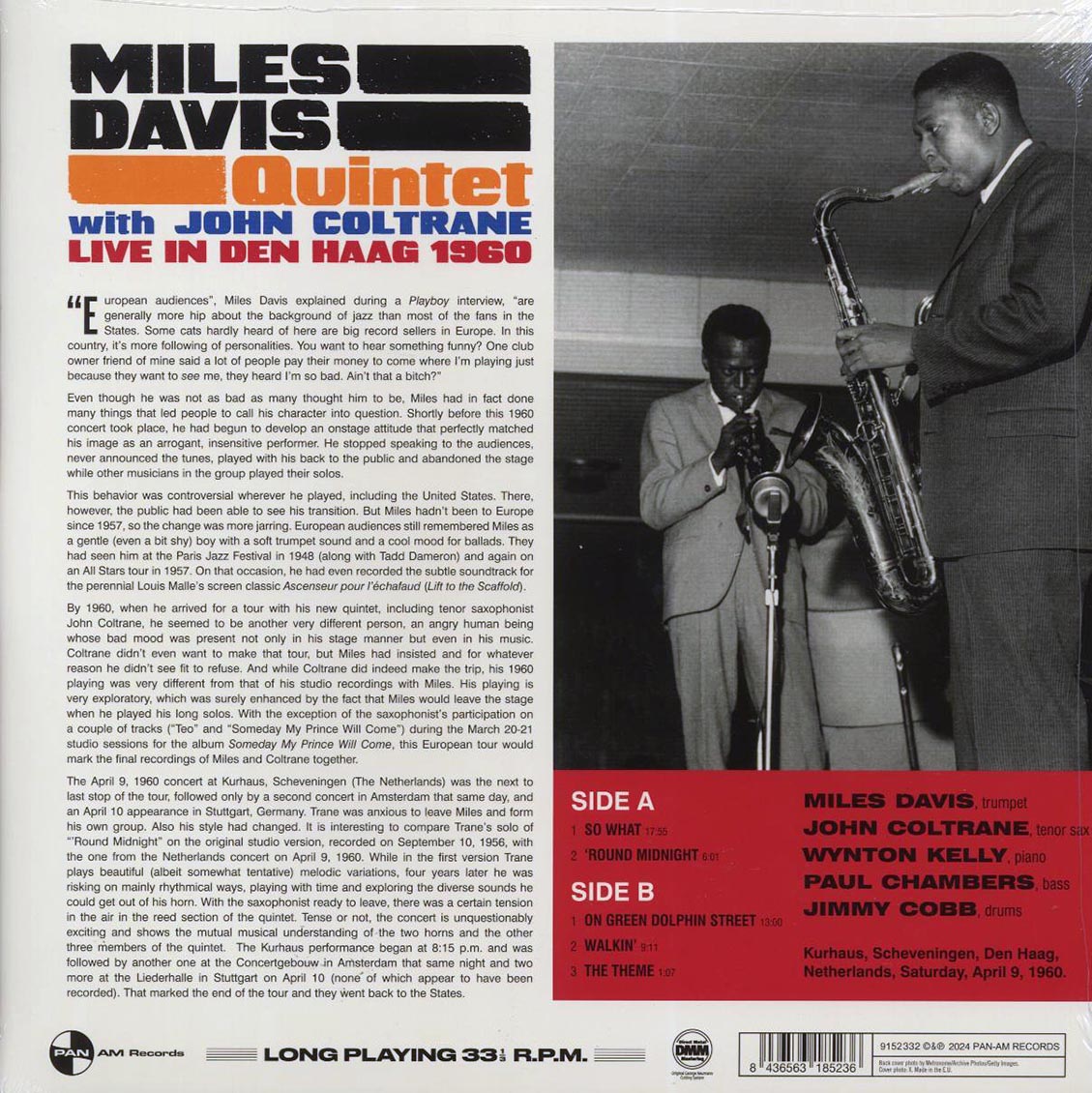 Miles Davis Quintet, John Coltrane - Live in Den Haag 1960