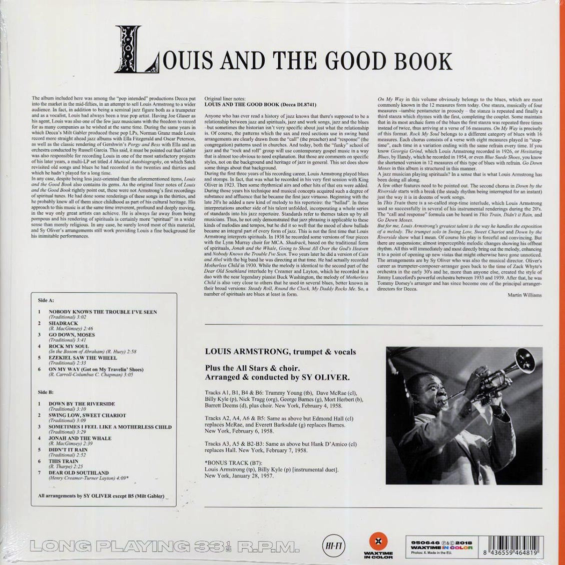 Louis Armstrong & His All-Stars, The Sy Oliver Choir - Louis And The Good Book