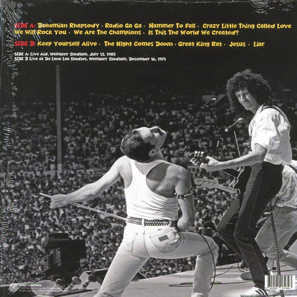 Queen - Live Aid, Wmbley Stadium, July 13th, 1985