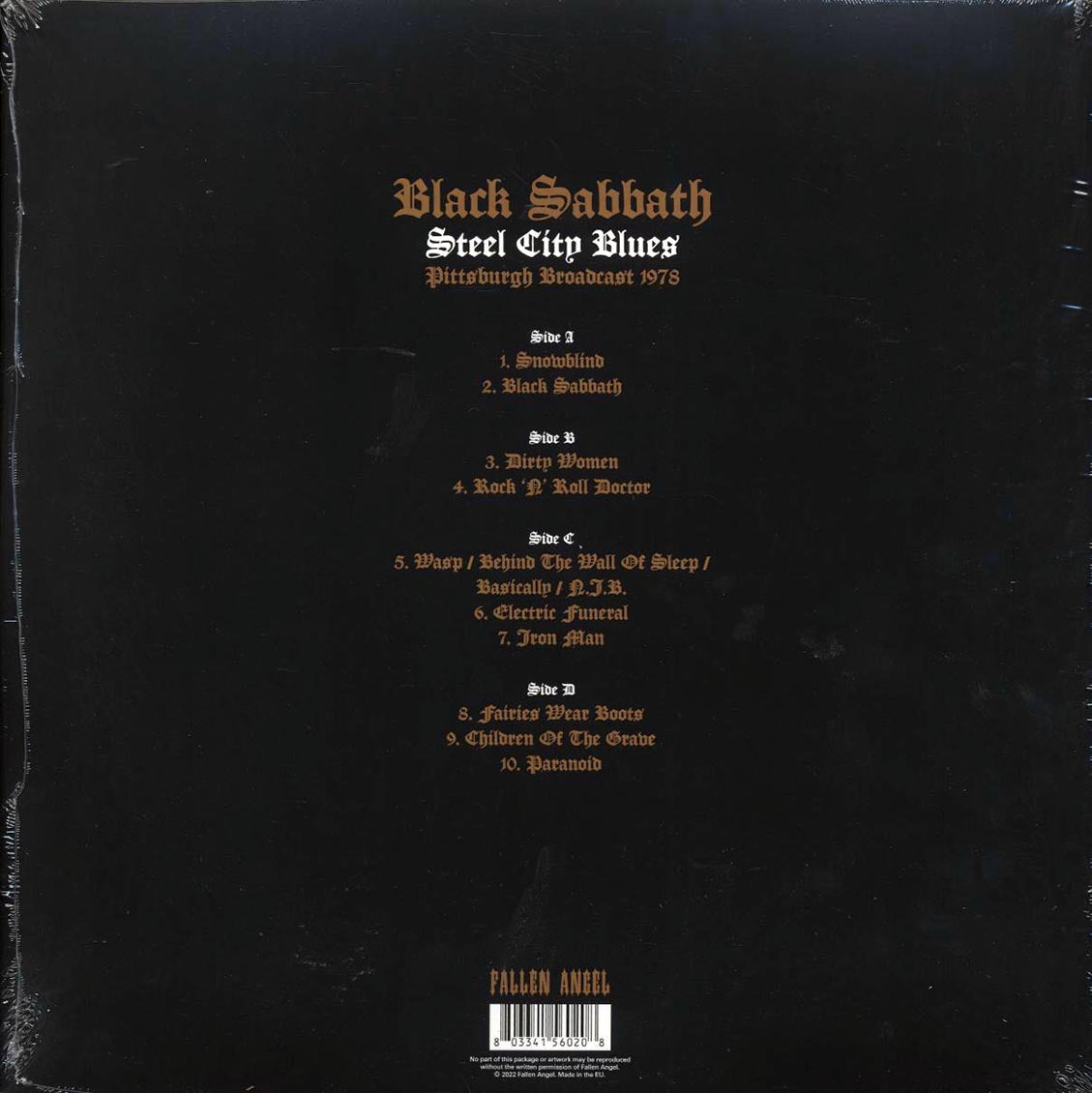 Black Sabbath - Steel City Blues: Pittsburgh Broadcast 1978