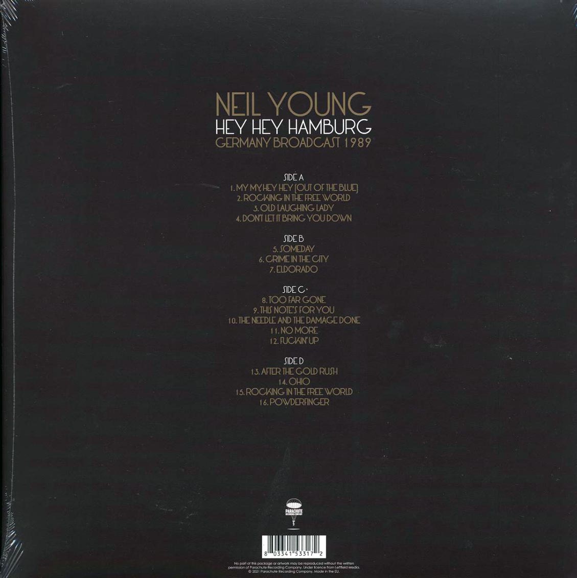 Neil Young - Hey Hey Hamburg: Live 1989