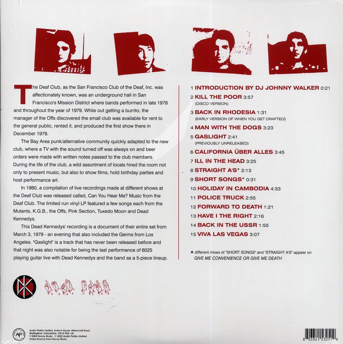 Dead Kennedys - Live At The Deaf Club