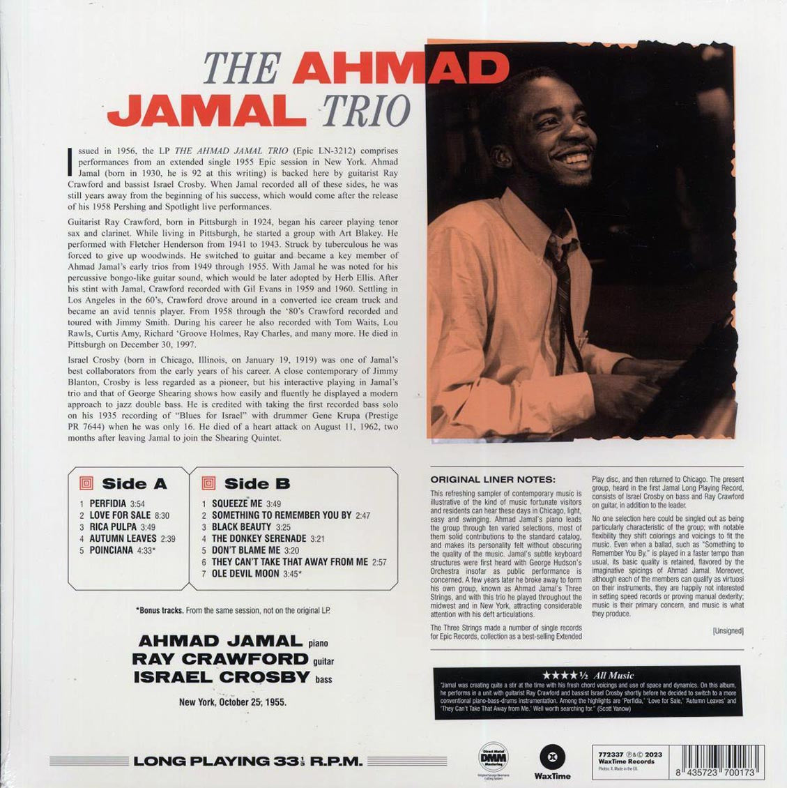 Ahmad Jamal Trio - The Ahmad Jamal Trio
