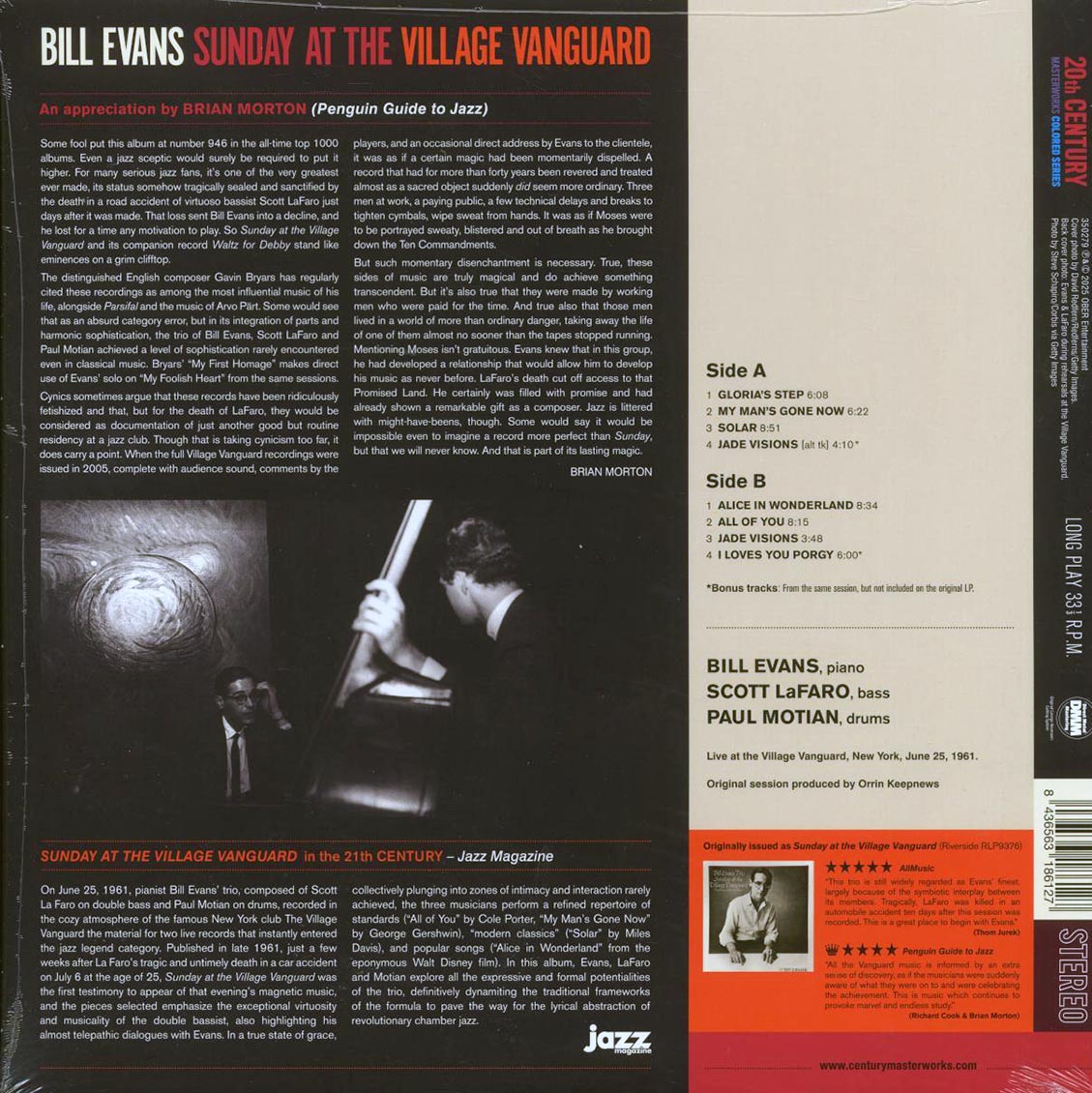 Bill Evans Trio - Sunday At The Village Vanguard
