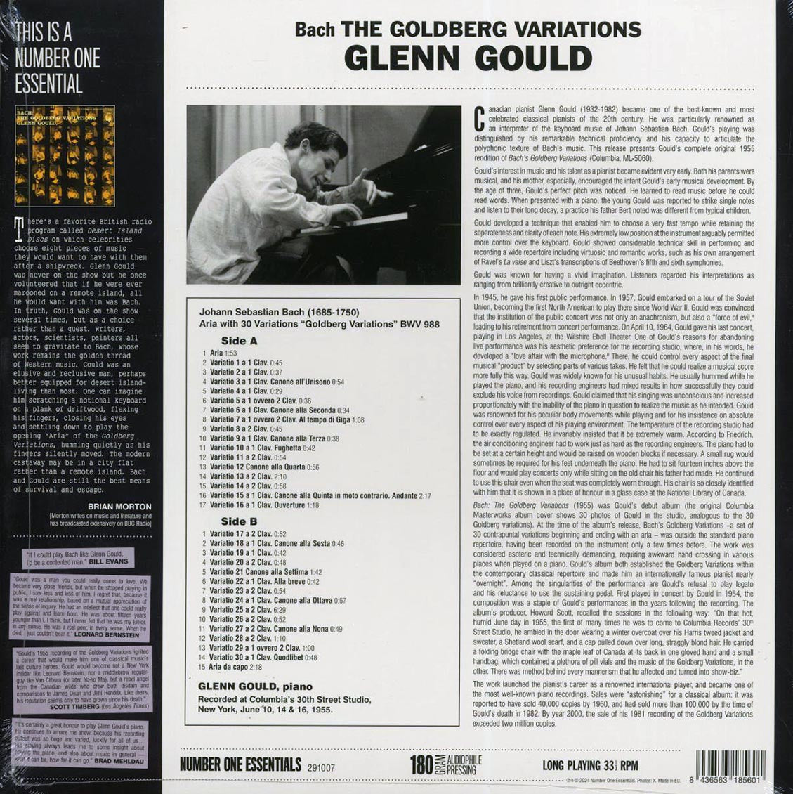 Johann Sebastian Bach, Glenn Gould - The Goldberg Variations