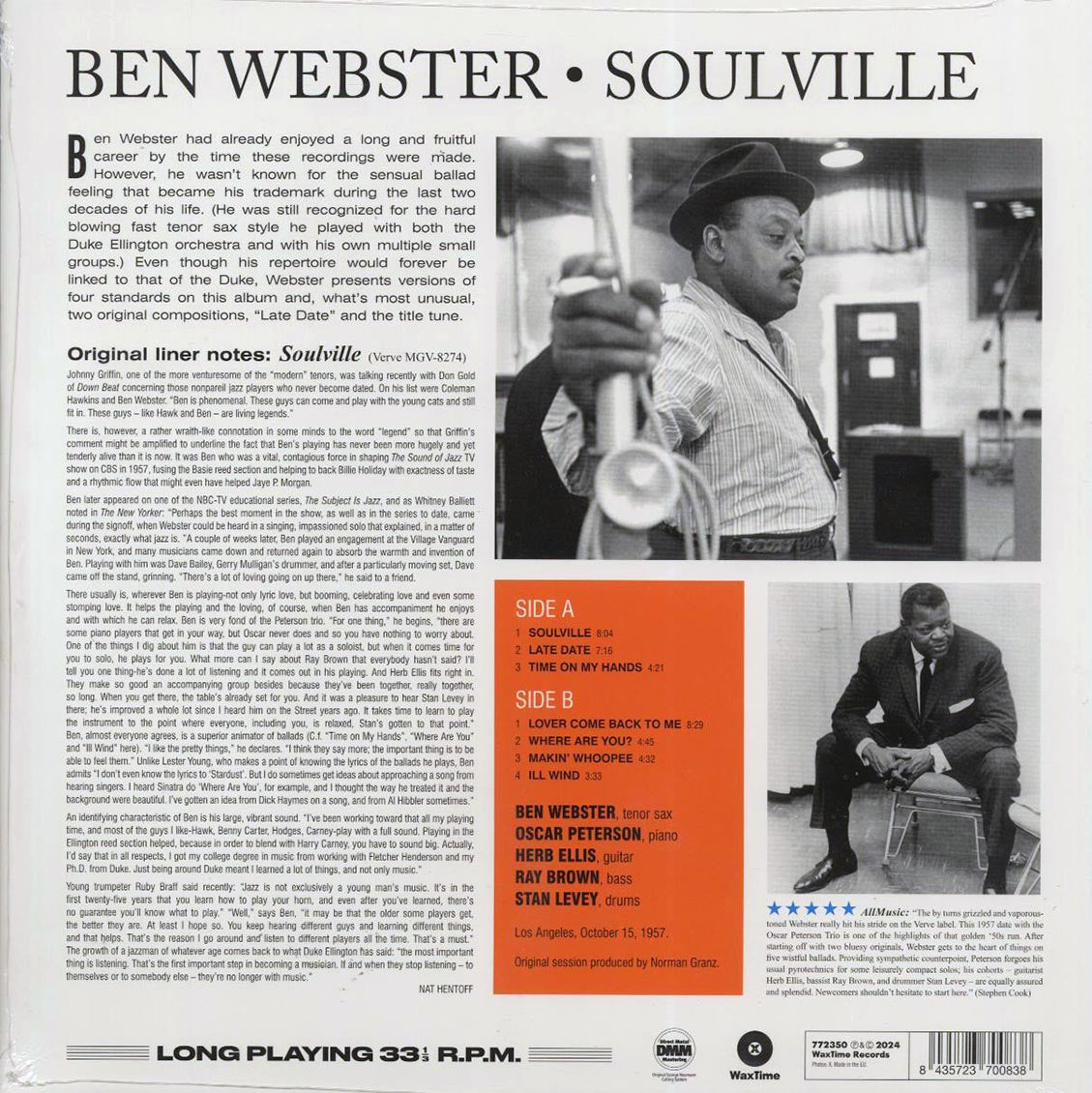 Ben Webster Quintet - Soulville