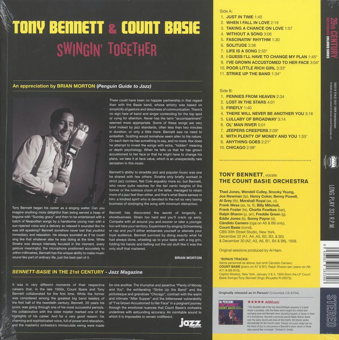 Tony Bennett, Count Basie - Swingin' Together