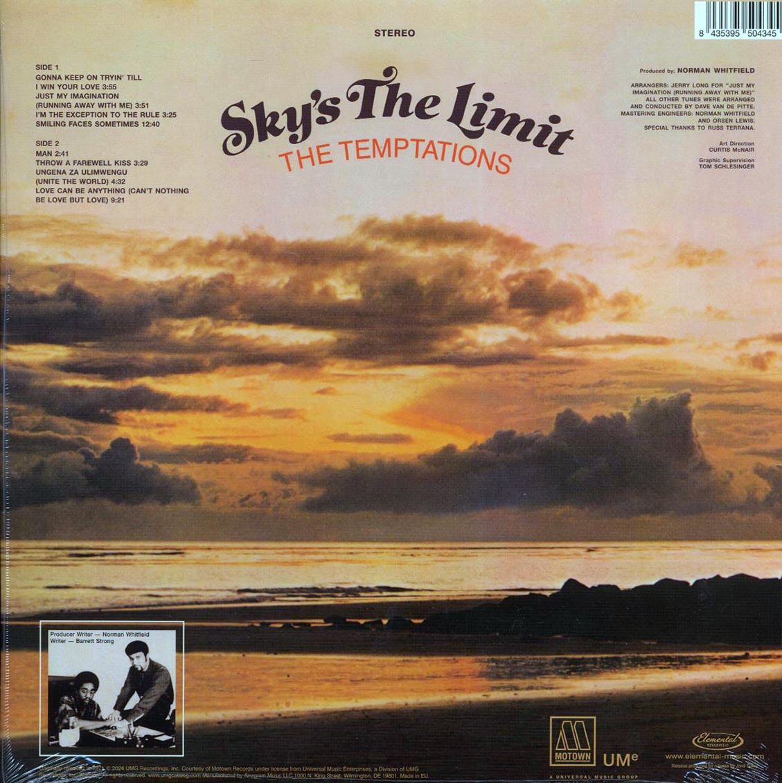 The Temptations - Sky's The Limit