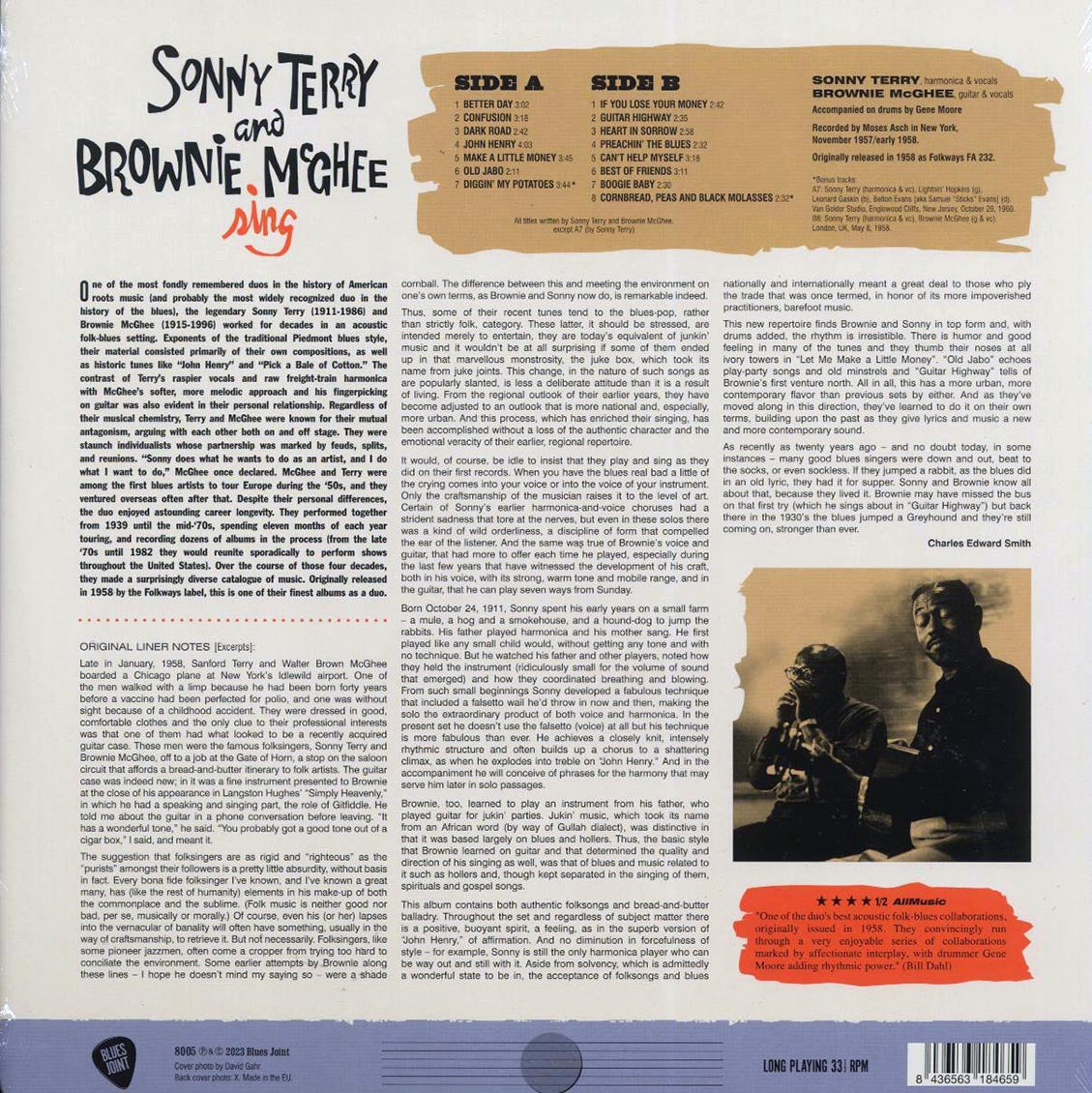 Sonny Terry, Brownie McGhee - Sonny Terry And Brownie McGhee Sing