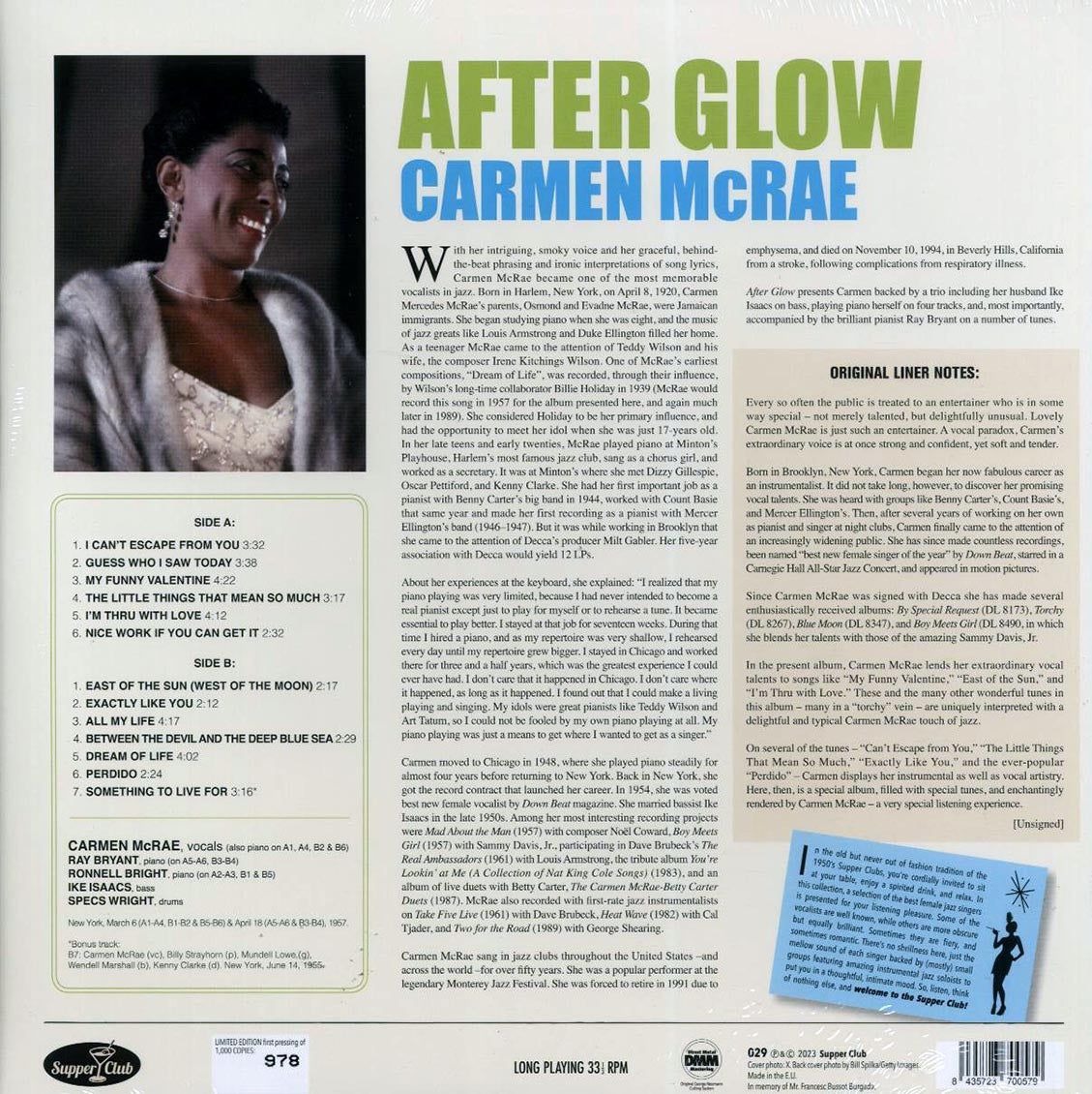 Carmen McRae - After Glow