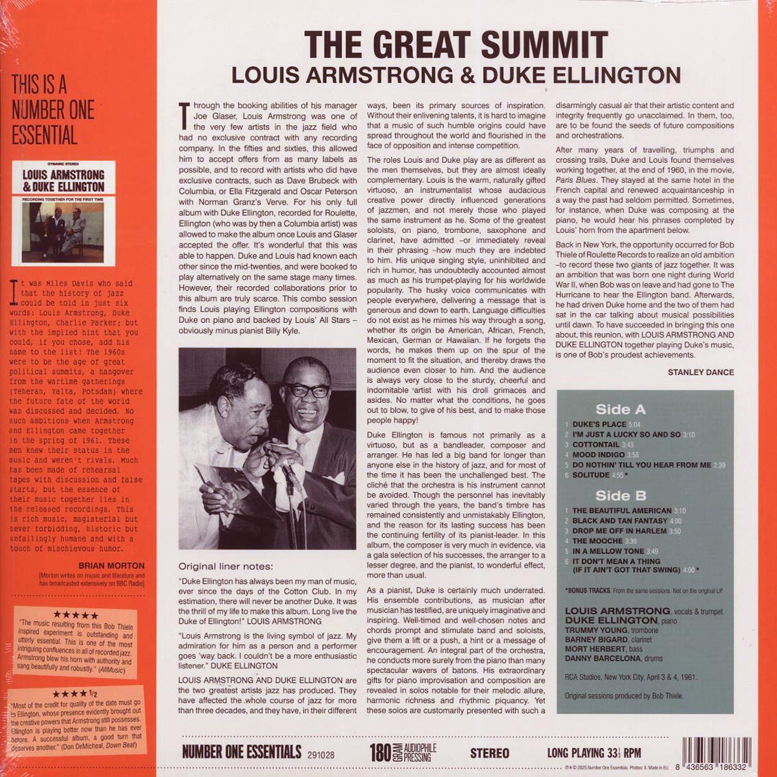 Louis Armstrong, Duke Ellington - The Great Summit