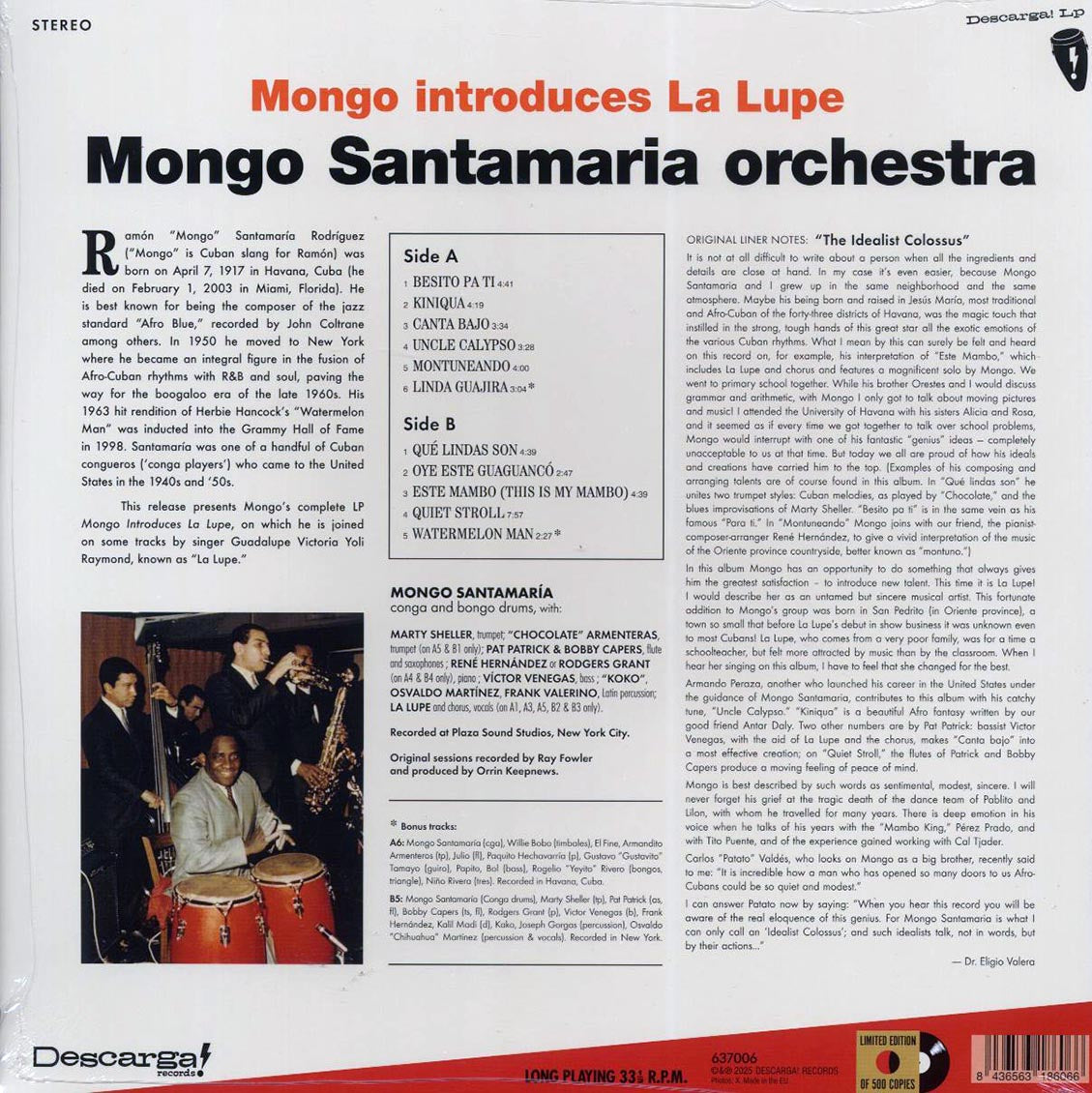Mongo Santamaria Orchestra, La Lupe - Mongo Introduces La Lupe