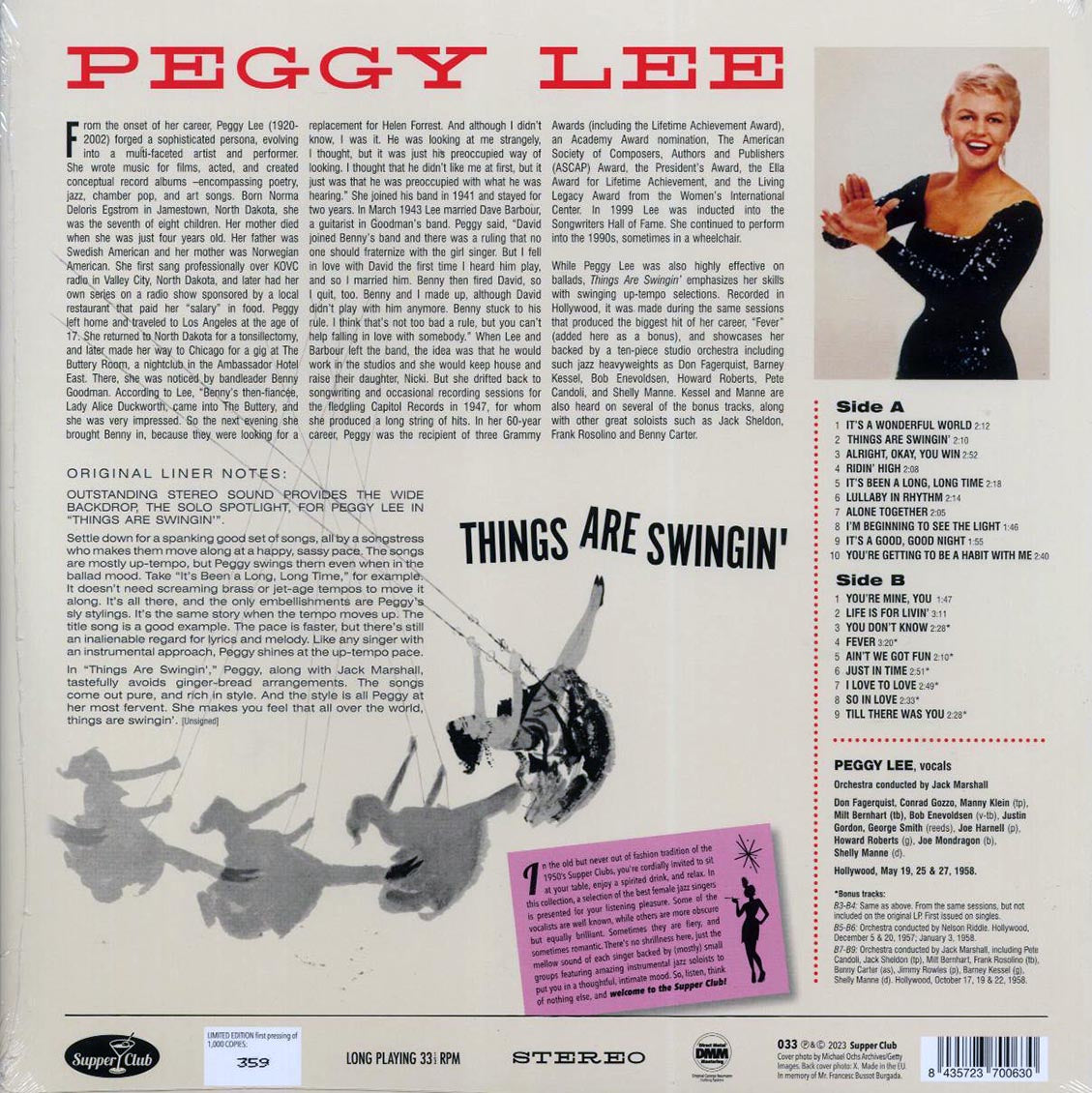 Peggy Lee - Things Are Swingin'