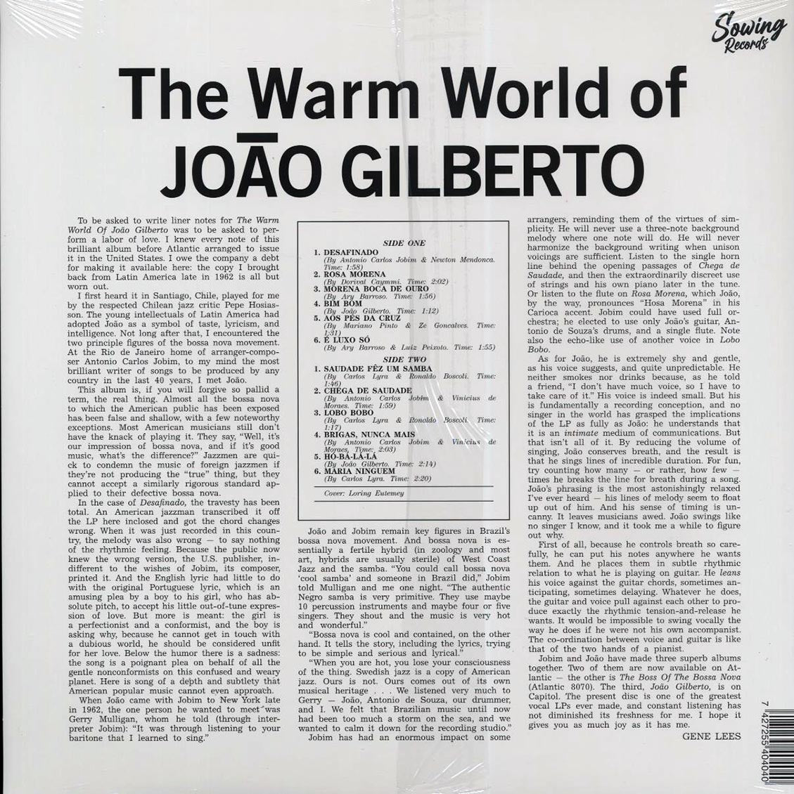 Joao Gilberto - The Warm World Of Joao Gilberto