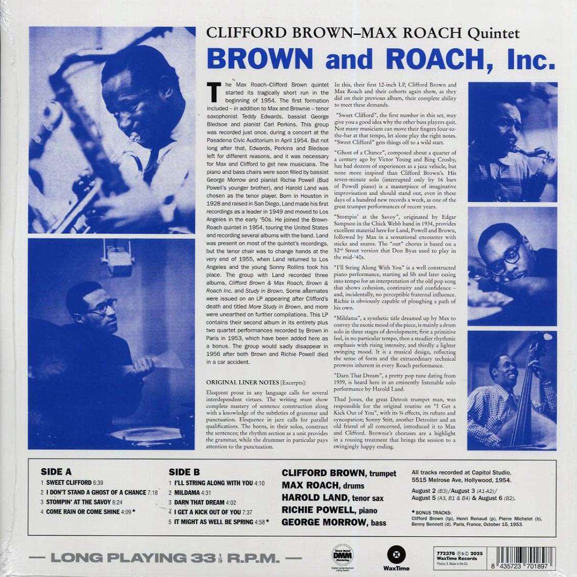 Clifford Brown, Max Roach - Brown And Roach Incorporated