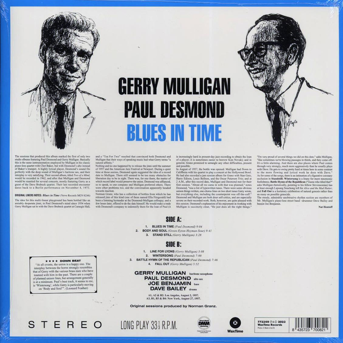 Gerry Mulligan, Paul Desmond Quartet - Blues In Time