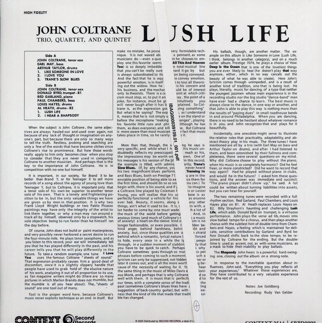 John Coltrane - Lush Life