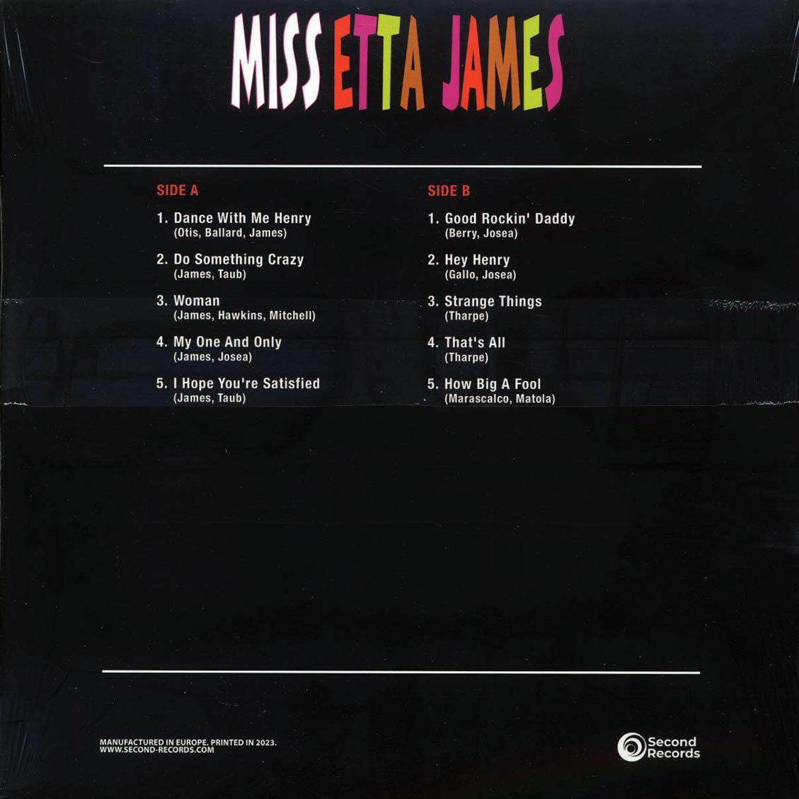 Etta James - Miss Etta James