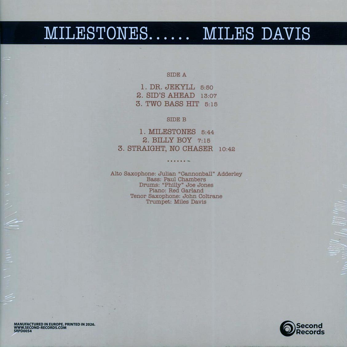 Miles Davis - Milestones