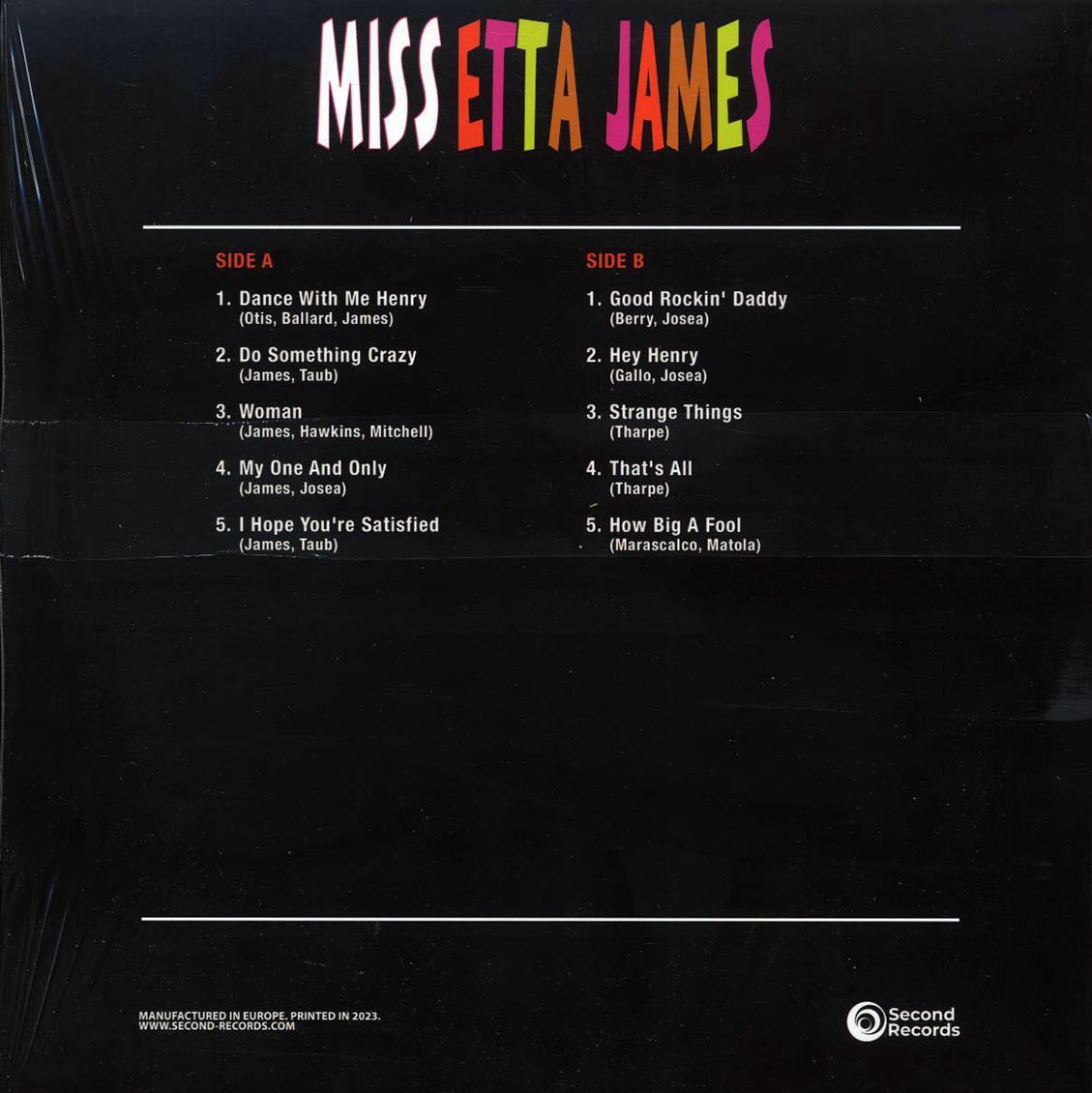 Etta James - Miss Etta James