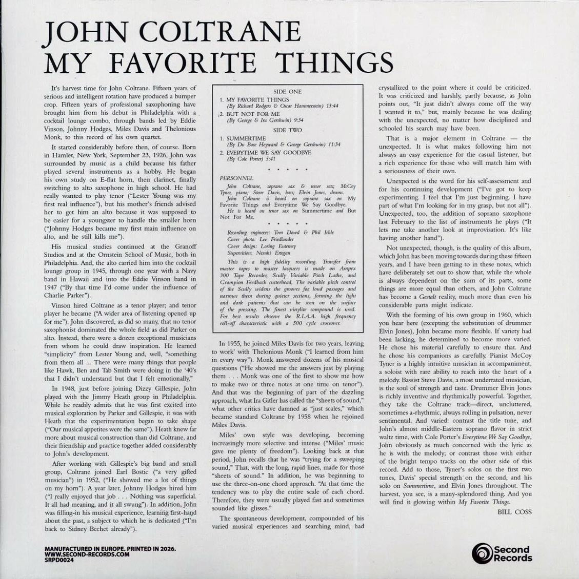 John Coltrane - My Favourite Things