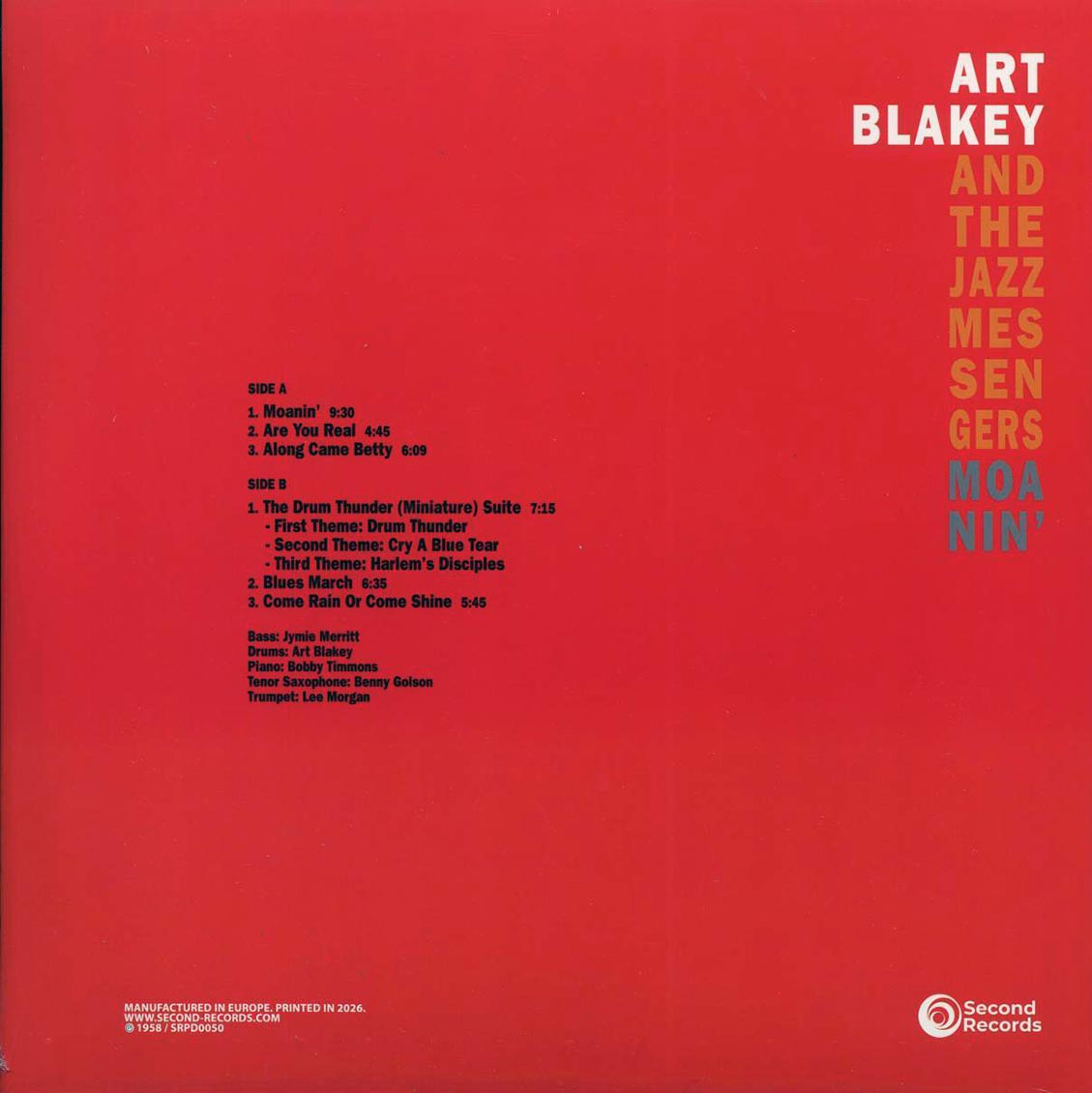 Art Blakey & The Jazz Messengers - Moanin'