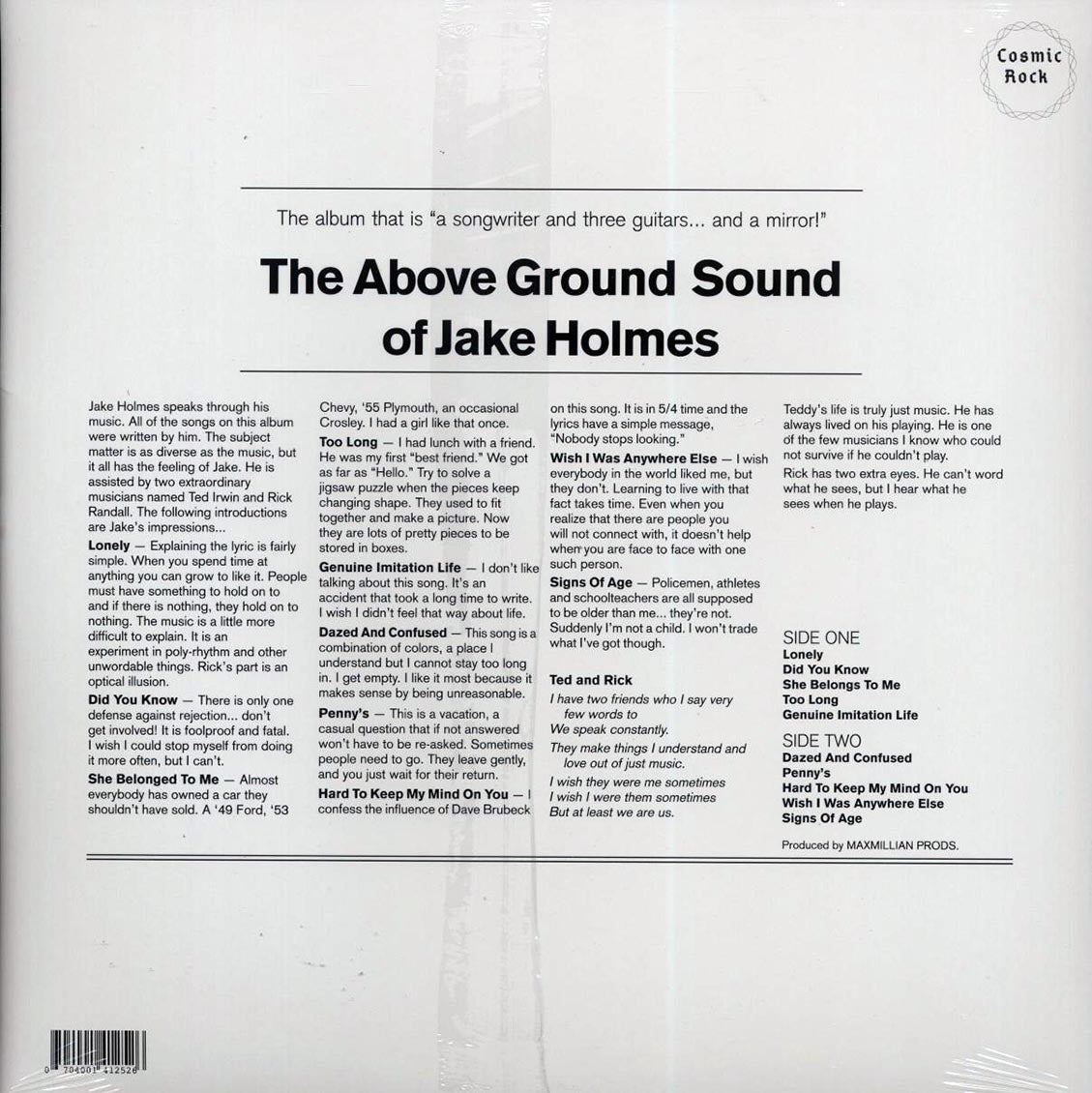 Jake Holmes - The Above Ground Sound Of Jake Holmes