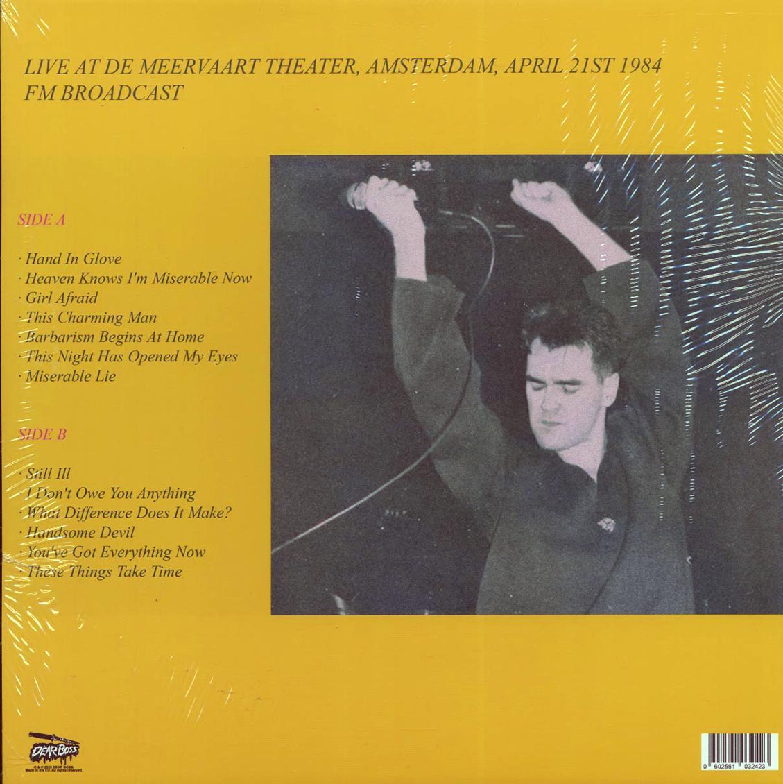The Smiths - Dutch Courage: Live At De Meervaart Theater, Amsterdam, April 21st 1984