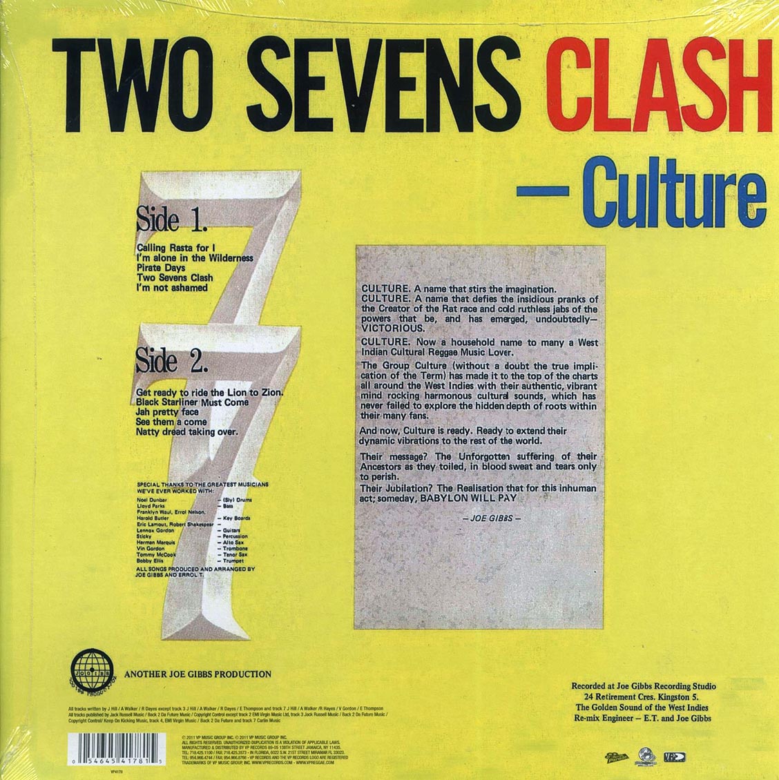 Culture - Two Sevens Clash