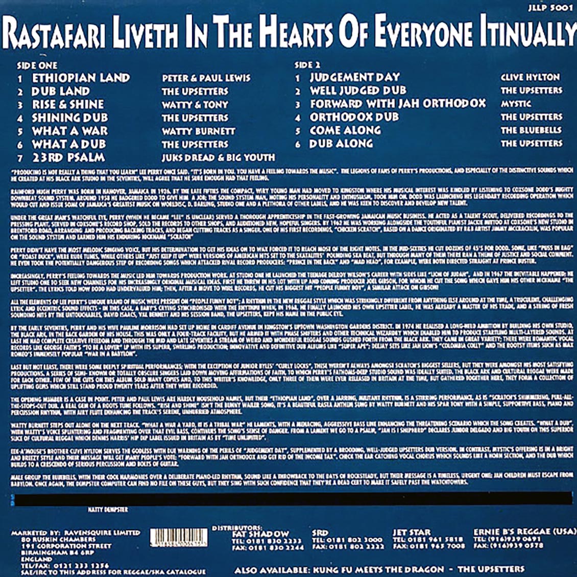Lee Perry, Watty Burnett, Juks Dread, Etc. - Rastafari Liveth Itinually