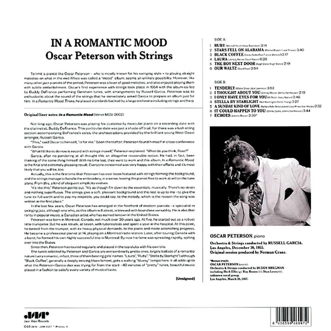 Oscar Peterson With Strings - In A Romantic Mood