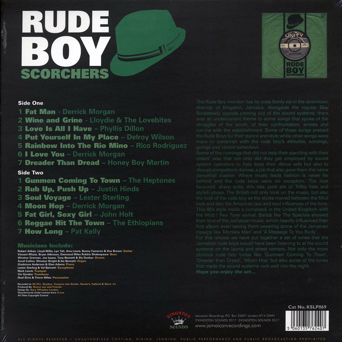 Phyllis Dillon, Lester Sterling, Rico Rodriguez, The Heptones, Etc. - Rude Boy Scorchers