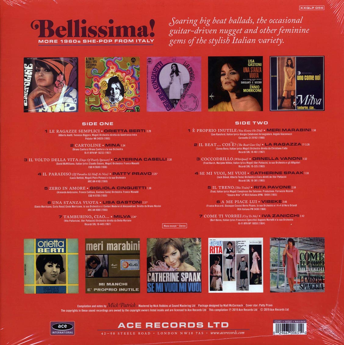 Orietta Berti, Mina, Caterina Cabelli, Etc. - Bellissima! More 1960s She-Pop From Italy