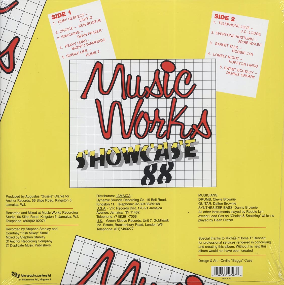 Lady G, Josey Wales, The Mighty Diamonds, Home T, JC Lodge, Etc. - Music Works Showcase 88