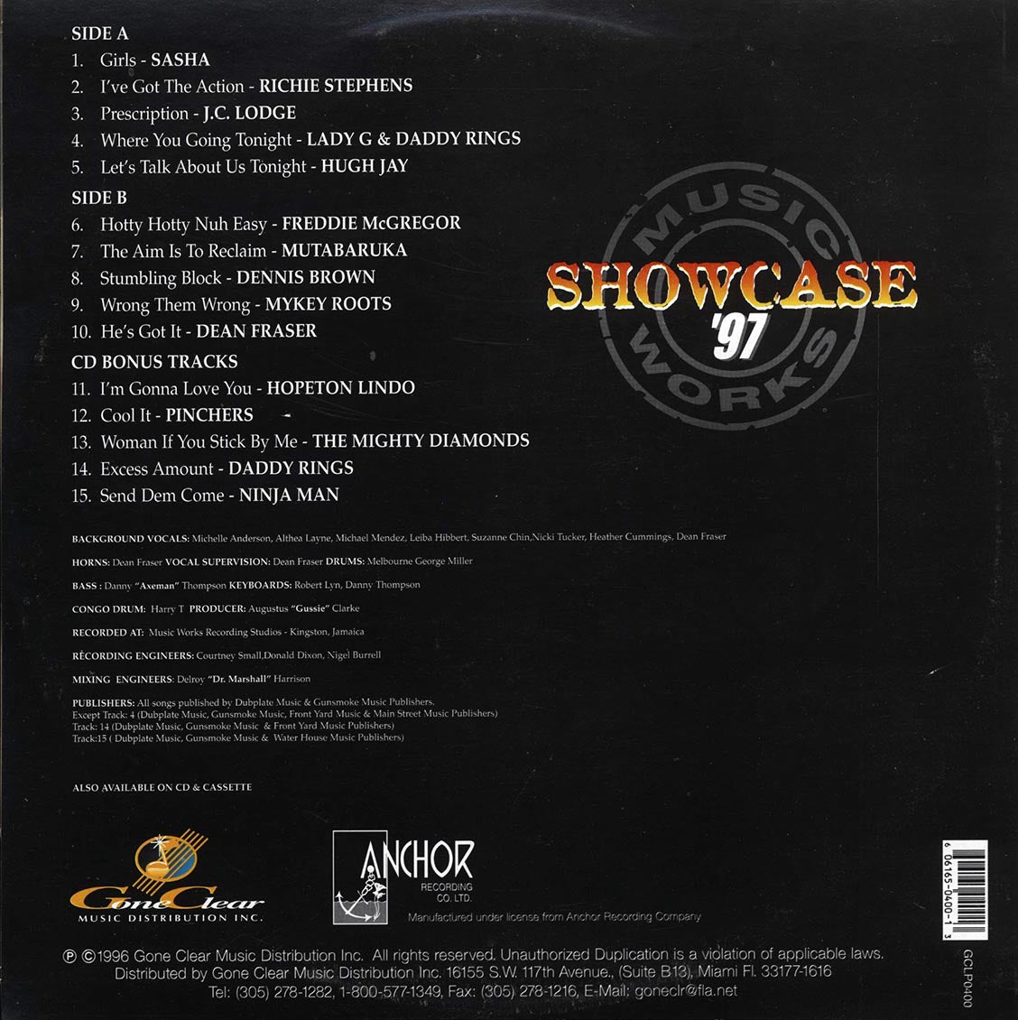Dennis Brown, Freddie McGregor, Richie Stephens, Etc. - Music Works Showcase '97