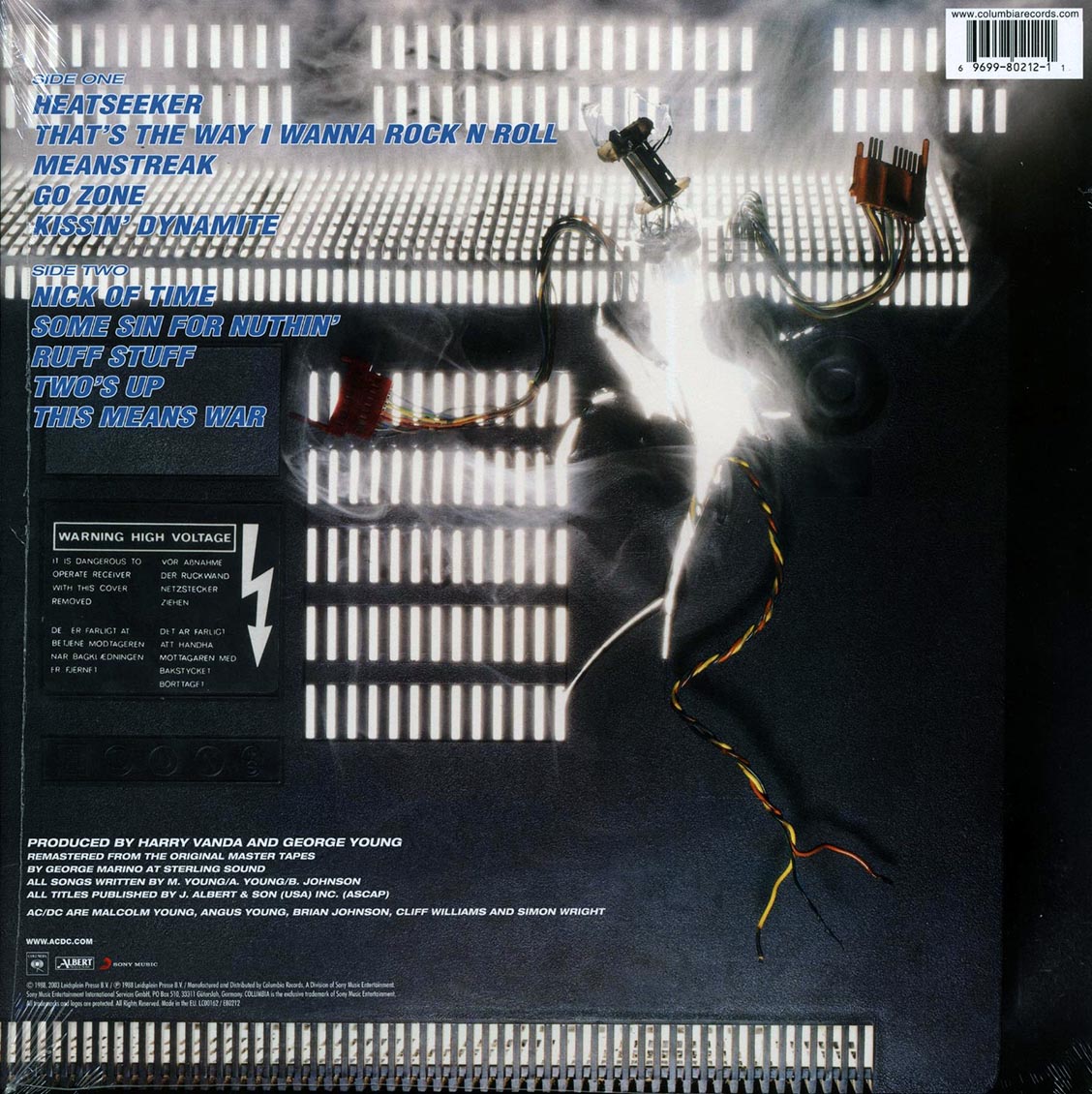 AC/DC - Blow Up Your Video 180g Vinyl LP, Columbia/Albert Productions/Sony, 1988 | Soundtraxx Item No. 273524