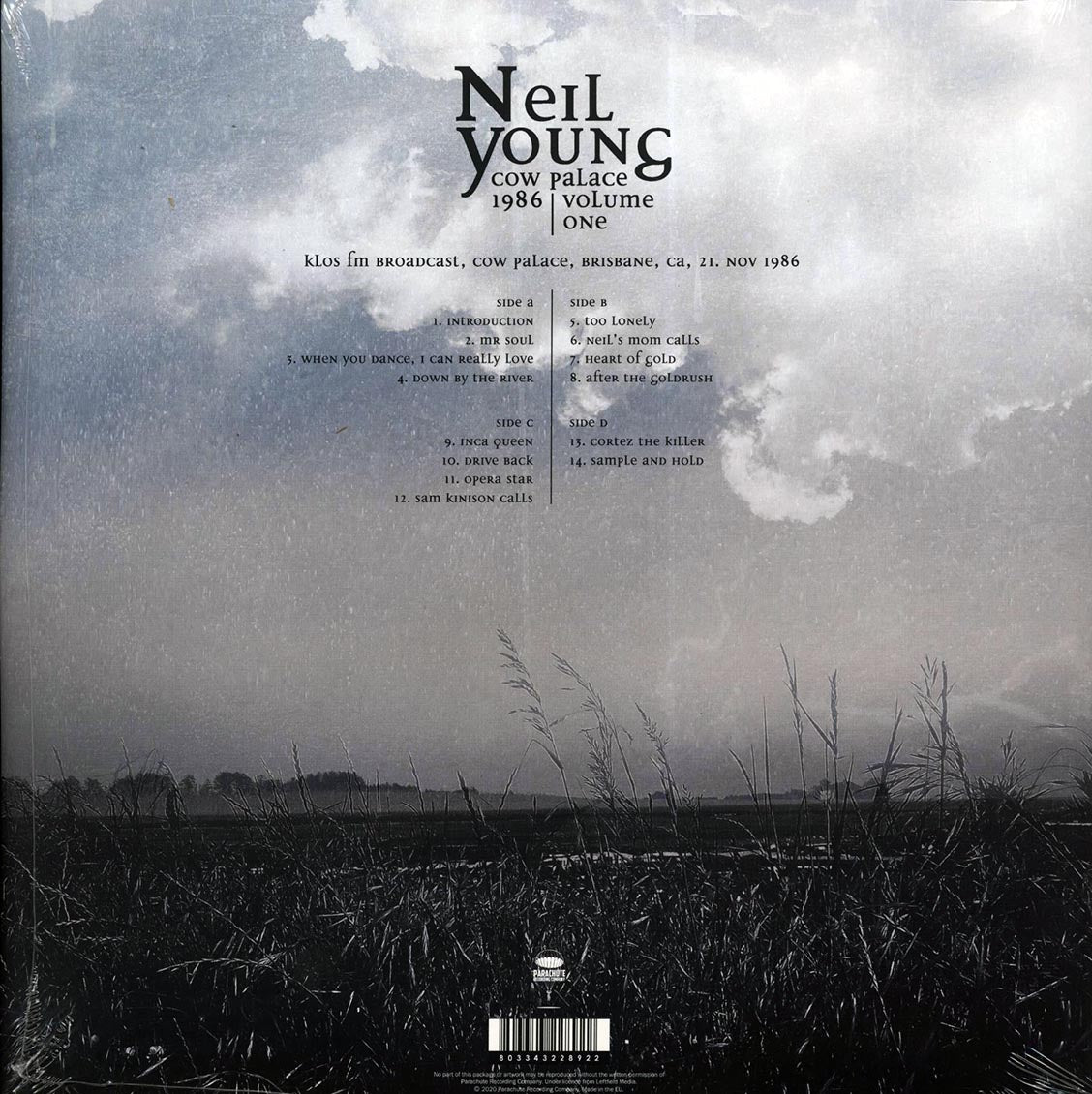 Neil Young - Cow Palace 1986 Volume 1